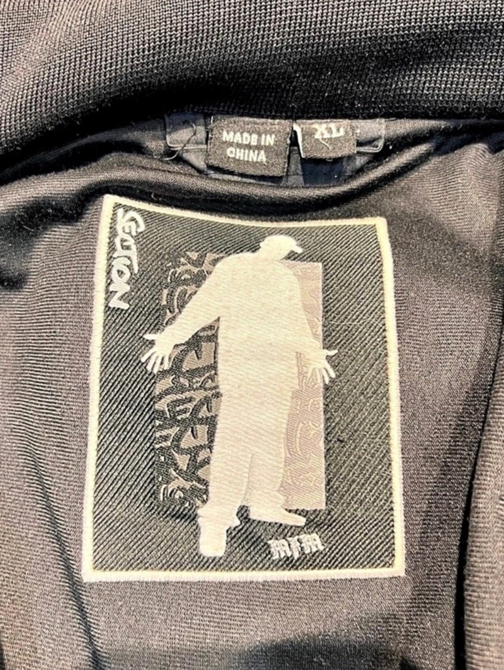Section Vintage MFM Snowboard Coat Jacket With Hood Rare Black XL Performance - Picture 5 of 13